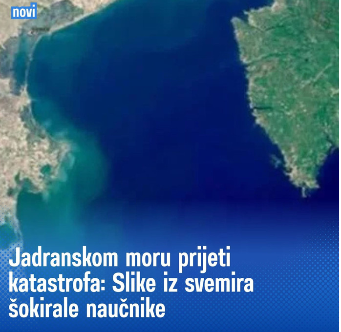Zabrinjavajuće promjene u Jadranskom moru: Satelitske slike izazvale reakcije naučnika - featured image Zabrinjavajuće promjene u Jadranskom moru: Satelitske slike izazvale reakcije naučnika - featured image