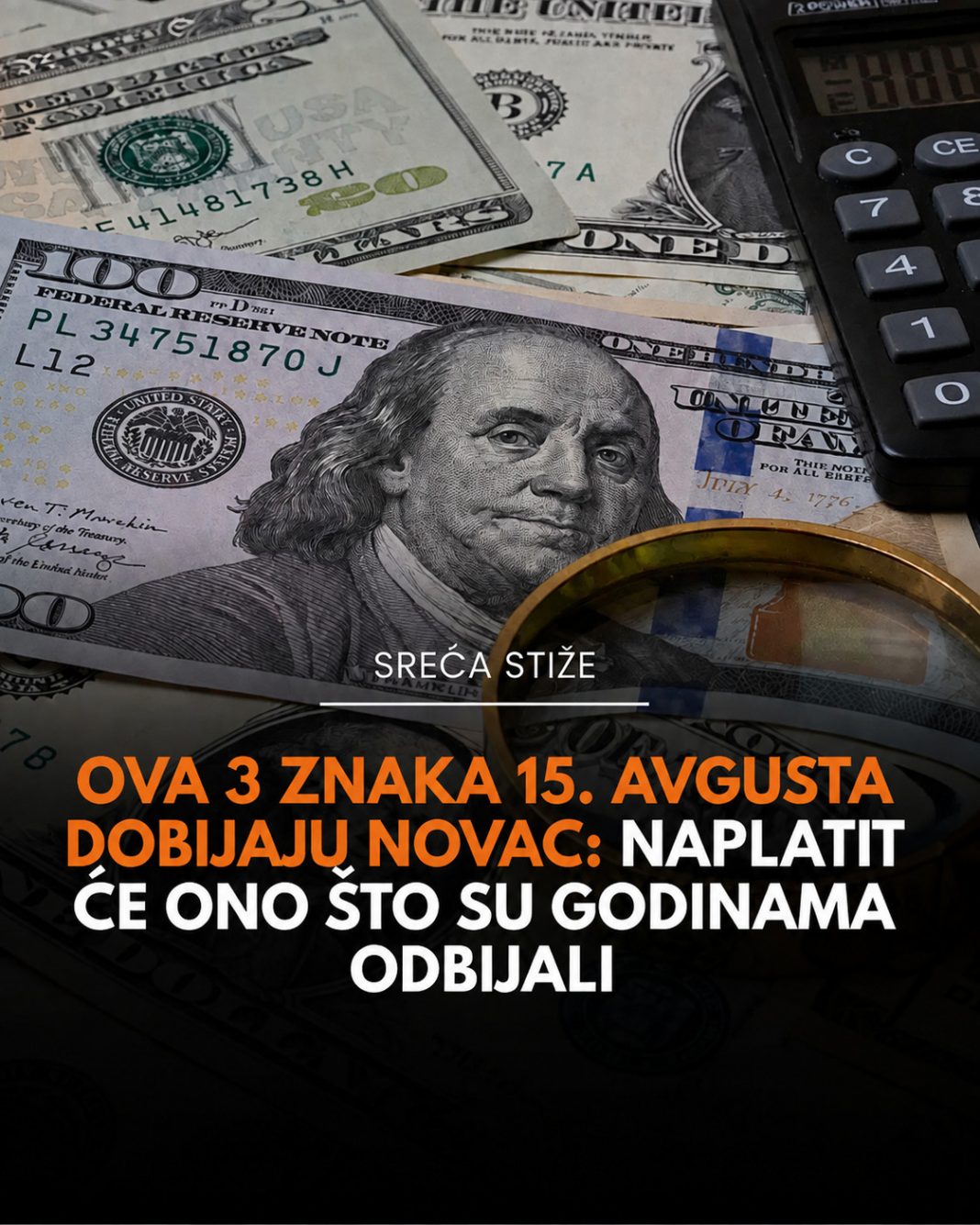 Ova 3 znaka 15. avgusta dobijaju novac: Naplatit će ono što su godinama odbijali - featured image Ova 3 znaka 15. avgusta dobijaju novac: Naplatit će ono što su godinama odbijali - featured image