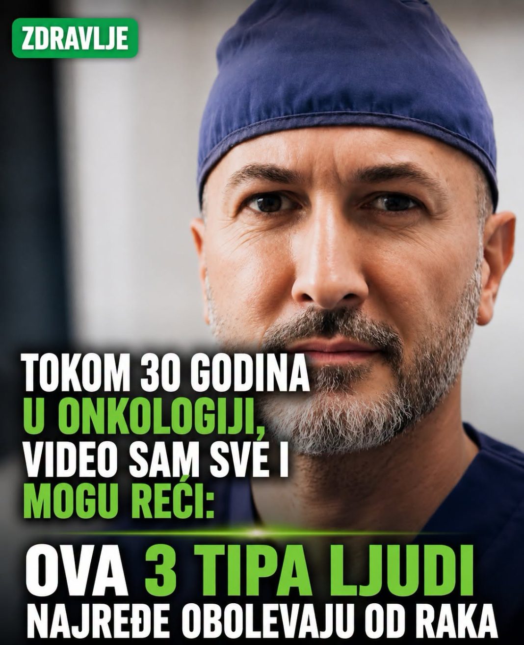 Tokom 30 godina u onkologiji, video sam sve i mogu reći: Ova 3 tipa ljudi najređe obolevaju od raka! - featured image