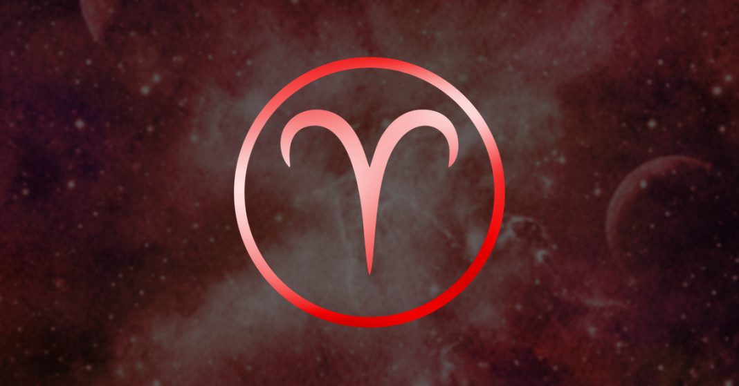 Aries zodiac sign and three tarot cards revealing love, money, and destiny