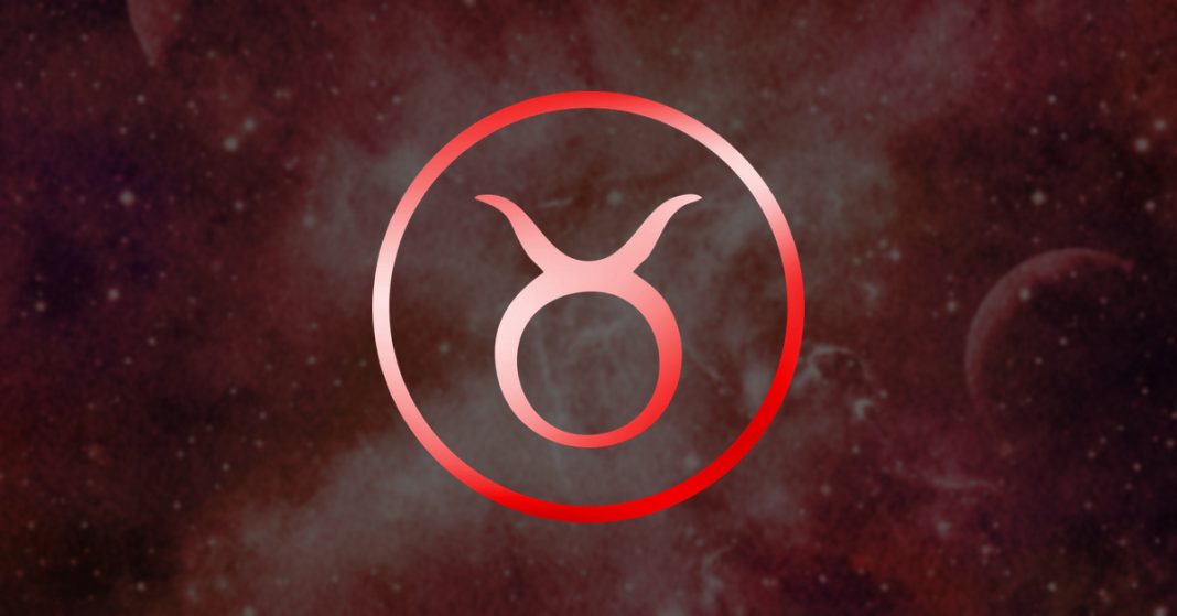 Taurus zodiac sign and three tarot cards revealing love, money, and destiny