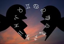 WATCH OUT THIS FRIDAY: The Universe Has a Test in Store for You Silhouetted hands forming a heart shape with zodiac symbols floating above a warm sunset background