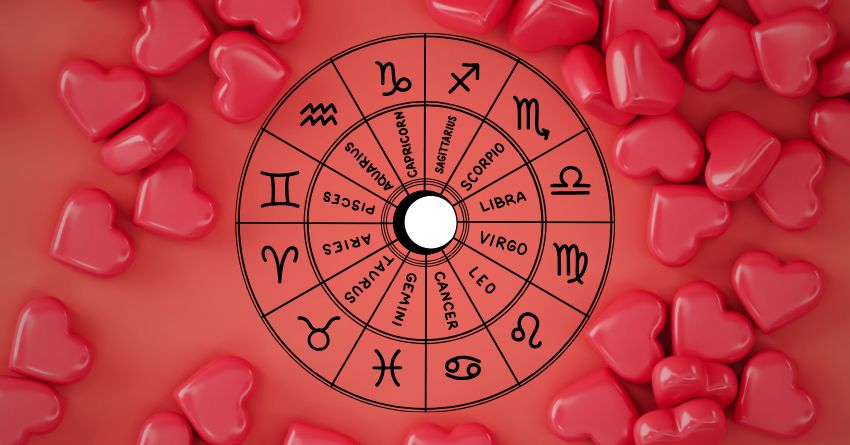 Your Guardian Angel Is Sending You a Warning — Pay Attention Before It’s Too Late Red zodiac wheel with astrological symbols surrounded by rose petals on a warm red background