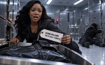 SIENNA OPENED A MORGUE DRAWER—THE BODY BAG INSIDE HAD HER NAME ON IT